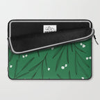 Green leaves pattern Laptop Sleeve Gallery Image 2