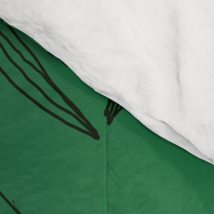 Green leaves pattern Comforter Gallery Image 4