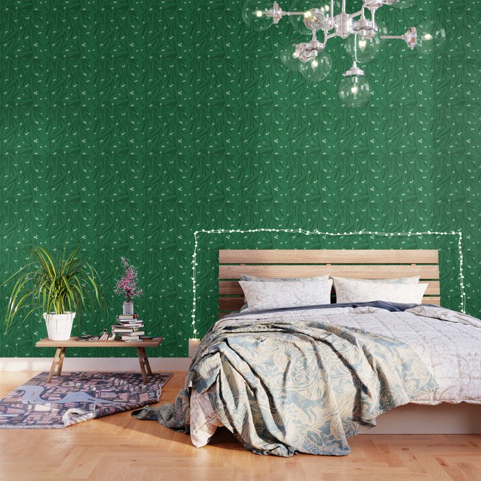Green leaves pattern Wallpaper Gallery Image 3