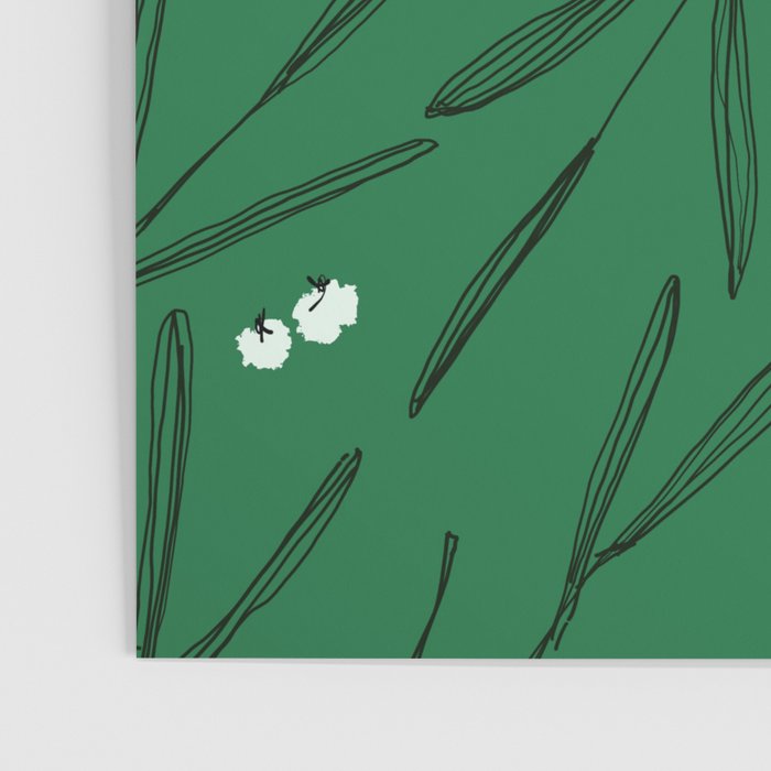 Green leaves pattern Poster Gallery Image 3
