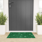 Green leaves pattern Welcome Mat Gallery Image 3
