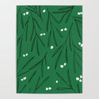 Green leaves pattern Poster Gallery Image 4