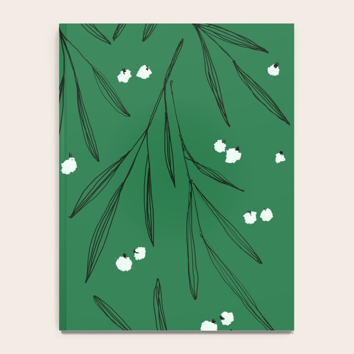 Green leaves pattern Notebook Gallery Image 4