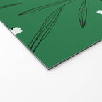 Green leaves pattern Welcome Mat Gallery Image 2