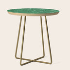 Green leaves pattern Side Table Gallery Image 1