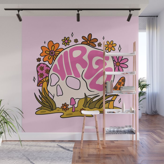 Virgo Skull Wall Mural Gallery Image 1
