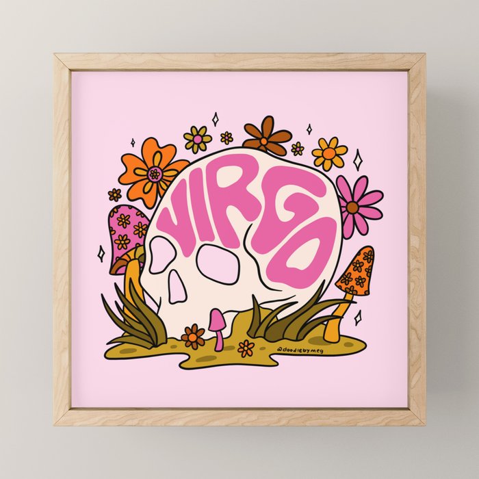 Virgo Skull Mini Art Print Gallery Image 1