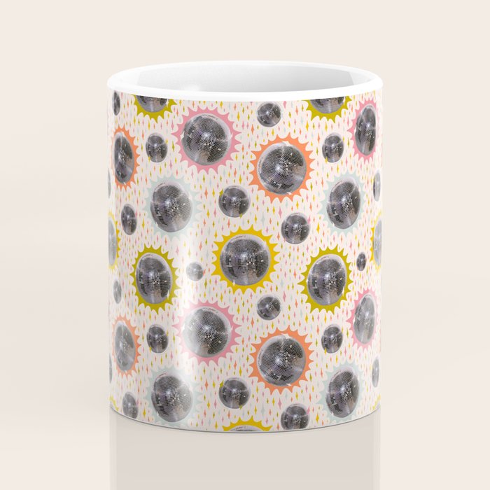 Disco Ball Collage Print Coffee Mug Gallery Image 4