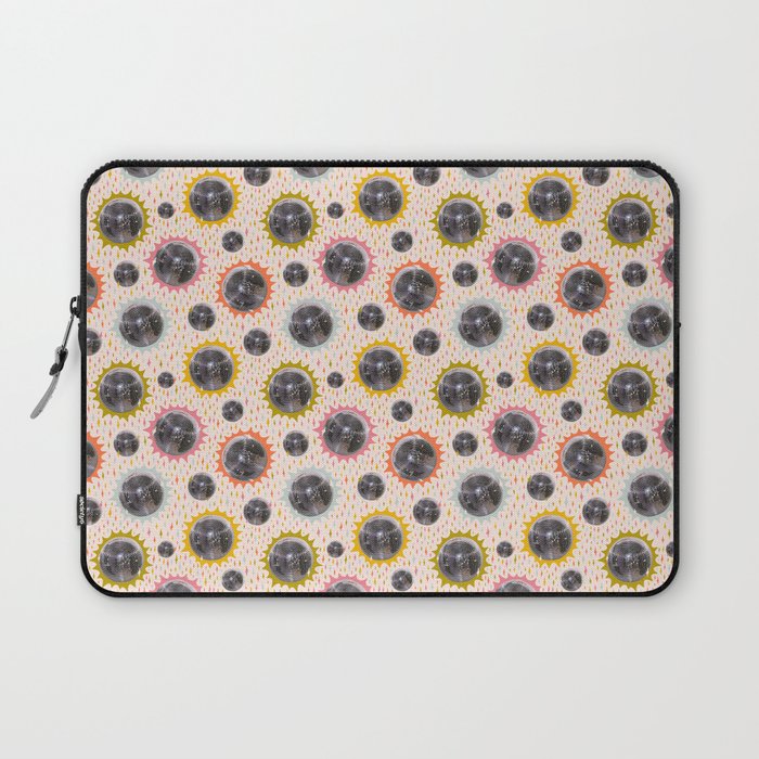 Disco Ball Collage Print Laptop Sleeve Gallery Image 1