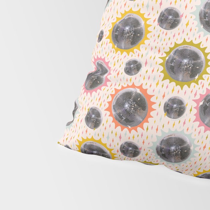Disco Ball Collage Print Pillow Sham Gallery Image 4