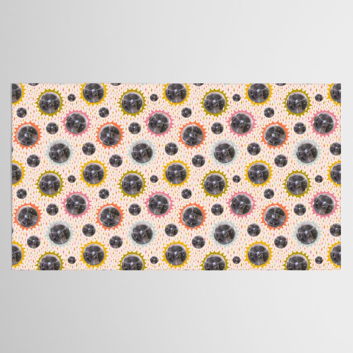 Disco Ball Collage Print Tablecloth Gallery Image 2