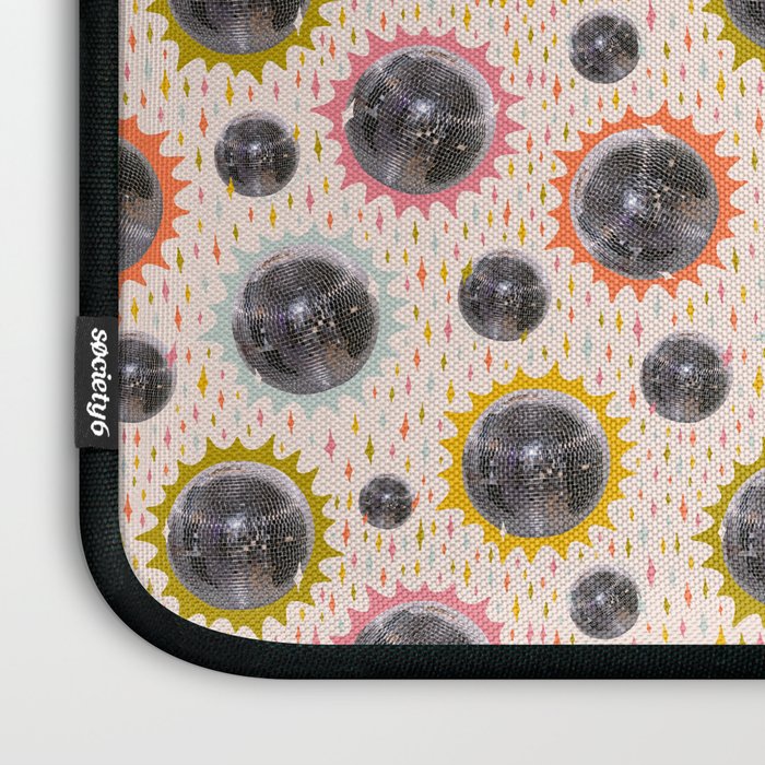Disco Ball Collage Print Laptop Sleeve Gallery Image 3