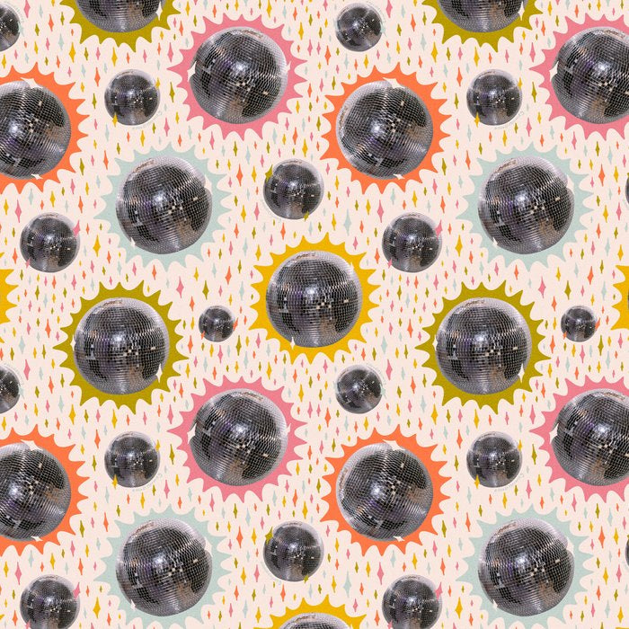 Disco Ball Collage Print Coffee Mug Gallery Image 2