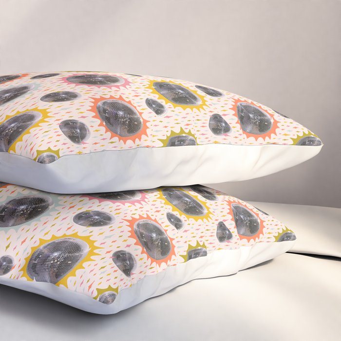 Disco Ball Collage Print Pillow Sham Gallery Image 3