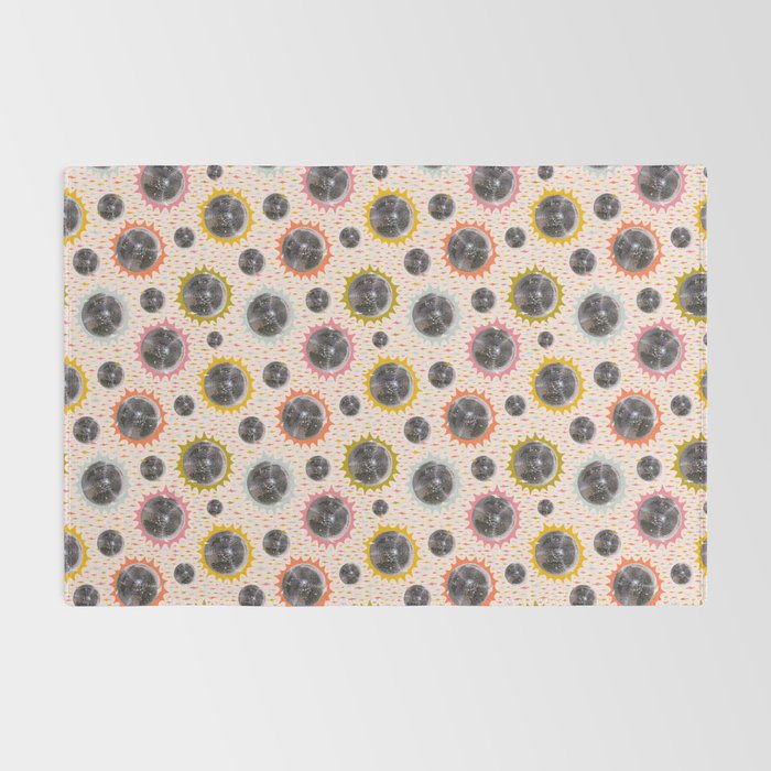 Disco Ball Collage Print Rug Gallery Image 2