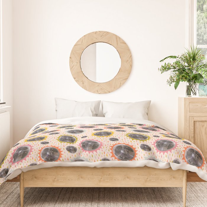 Disco Ball Collage Print Duvet Cover Gallery Image 3
