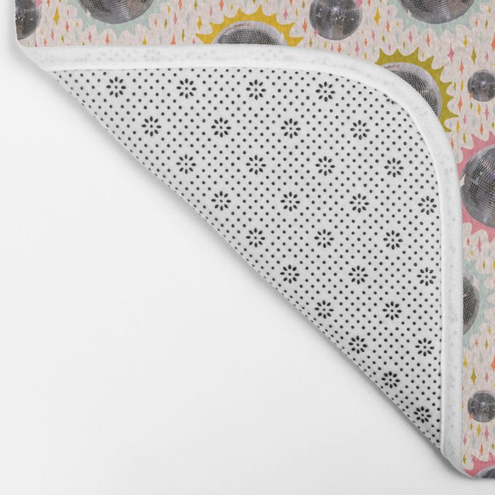 Disco Ball Collage Print Bath Mat Gallery Image 2