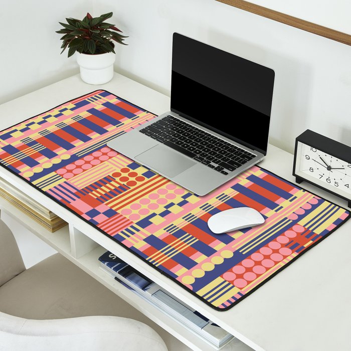 Geometric Composition Colorful Desk Mat Gallery Image 2