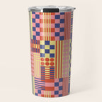 Geometric Composition Colorful Travel Mug Gallery Image 1