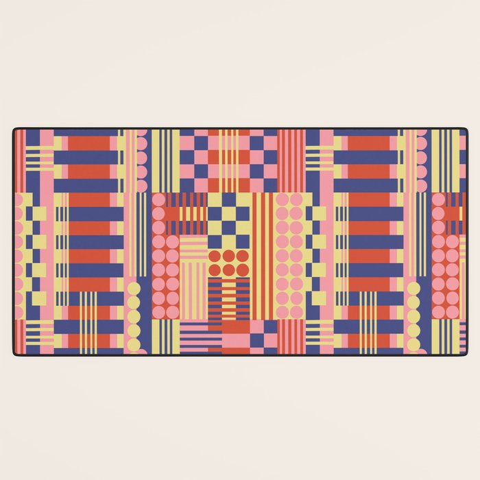Geometric Composition Colorful Desk Mat Gallery Image 3