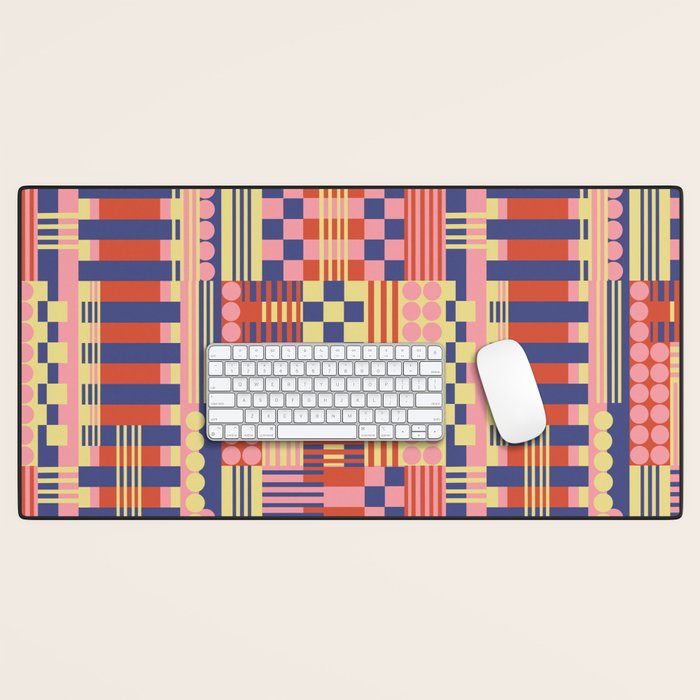 Geometric Composition Colorful Desk Mat Gallery Image 1