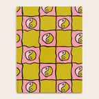 Green Ying Yang Checkered Print Notebook Gallery Image 4