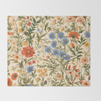 Countryside Bloom Arcane Floral Garden Throw Blanket Gallery Image 2