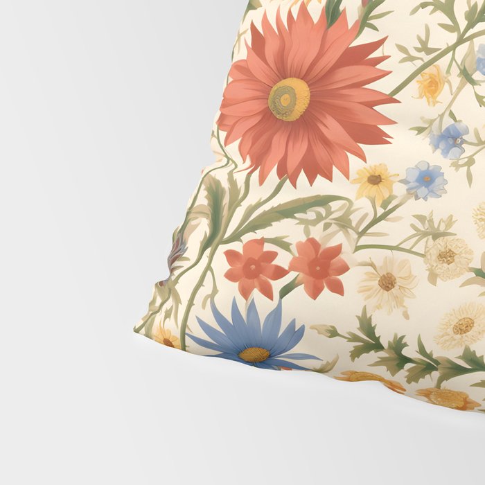 Countryside Bloom Arcane Floral Garden Pillow Sham Gallery Image 4