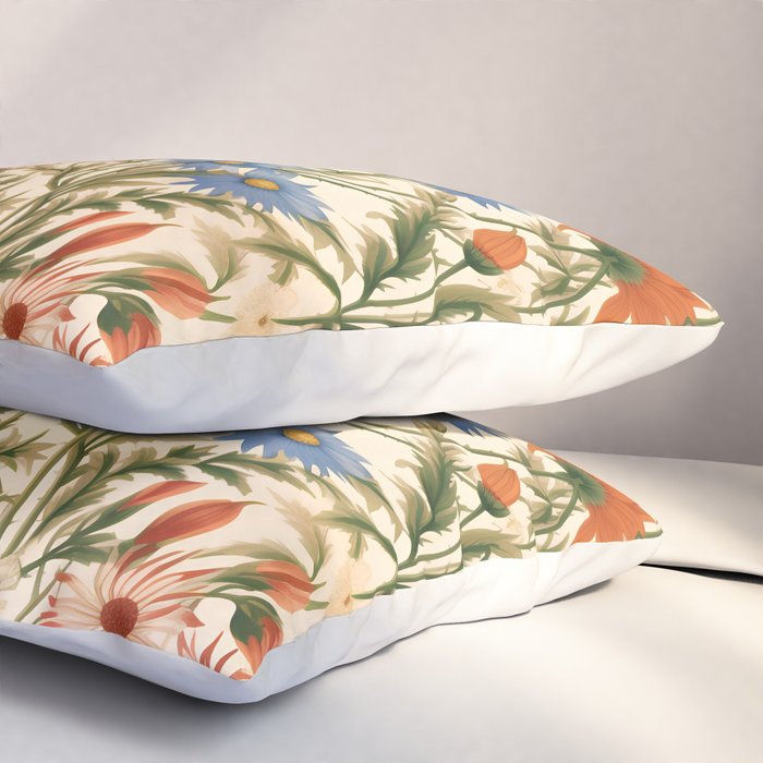 Countryside Bloom Arcane Floral Garden Pillow Sham Gallery Image 3