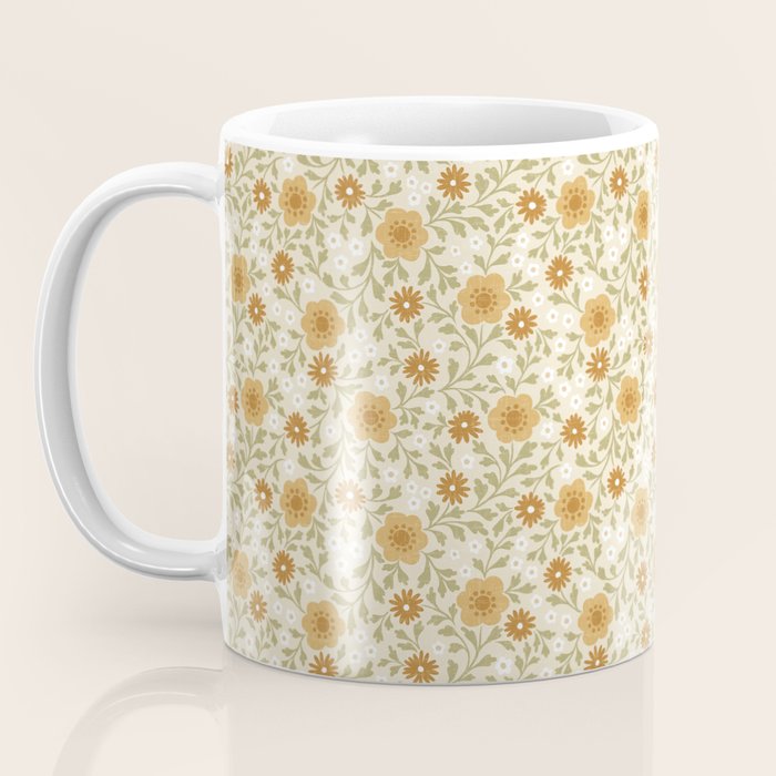 Eloise Floral - Gold Coffee Mug Gallery Image 3
