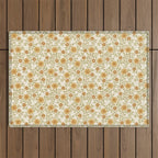 Eloise Floral - Gold Outdoor Rug Gallery Image 1