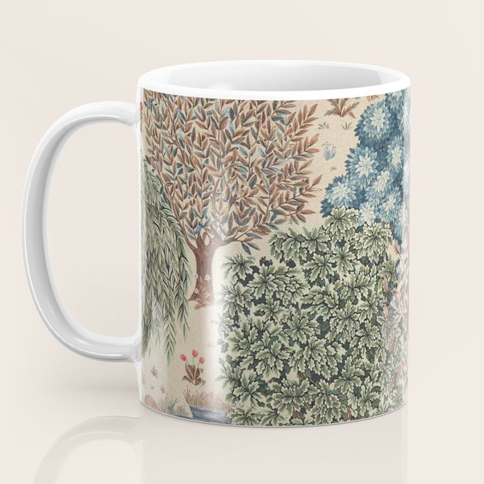 William Morris The Brook Cream Linen Woodland Coffee Mug Gallery Image 3