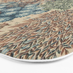 William Morris The Brook Cream Linen Woodland Bath Mat Gallery Image 3