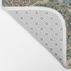 William Morris The Brook Cream Linen Woodland Bath Mat Gallery Image 2