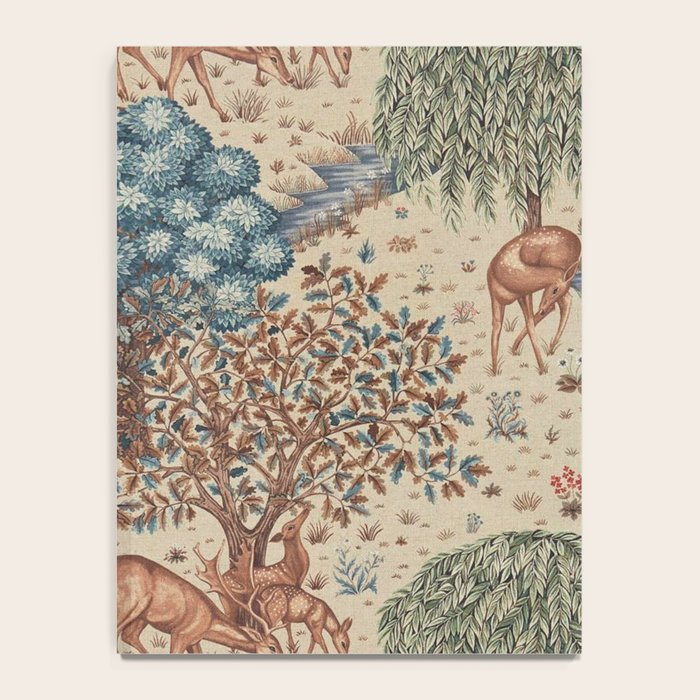 William Morris The Brook Cream Linen Woodland Notebook Gallery Image 4