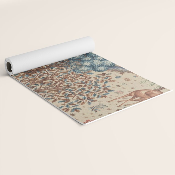 William Morris The Brook Cream Linen Woodland Yoga Mat Gallery Image 2