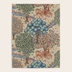 William Morris The Brook Cream Linen Woodland Poster Gallery Image 4