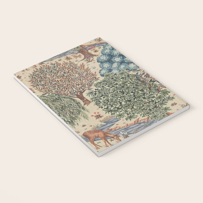 William Morris The Brook Cream Linen Woodland Notebook Gallery Image 3