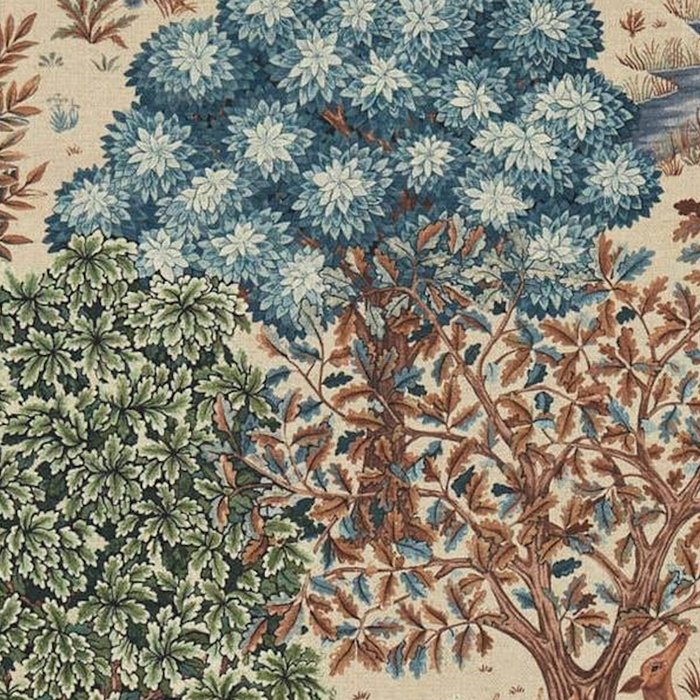 William Morris The Brook Cream Linen Woodland Coffee Mug Gallery Image 2