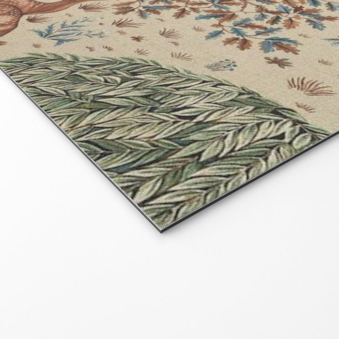 William Morris The Brook Cream Linen Woodland Welcome Mat Gallery Image 2