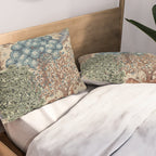 William Morris The Brook Cream Linen Woodland Pillow Sham Gallery Image 2