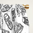 Sneakers // Black & White Window Curtain Gallery Image 2