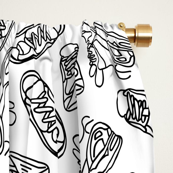 Sneakers // Black & White Window Curtain Gallery Image 2