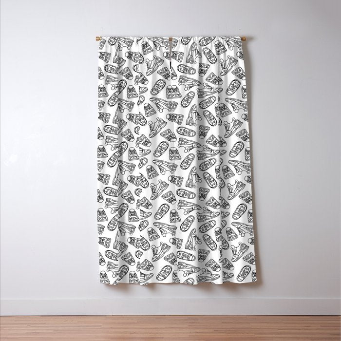 Sneakers // Black & White Window Curtain Gallery Image 3