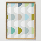 City life facade 2 soft grey Serving Tray Gallery Image 1