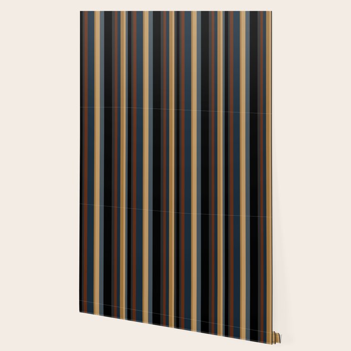 Classic Stripes V - Dark Vintage  Wallpaper Gallery Image 2