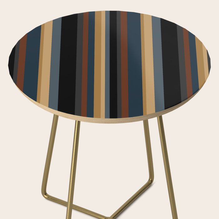 Classic Stripes V - Dark Vintage  Side Table Gallery Image 2