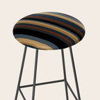 Classic Stripes V - Dark Vintage  Stool Gallery Image 2