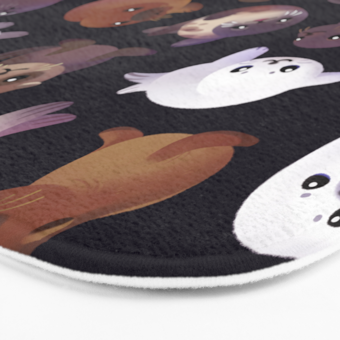 Seal pup - dark Bath Mat Gallery Image 3