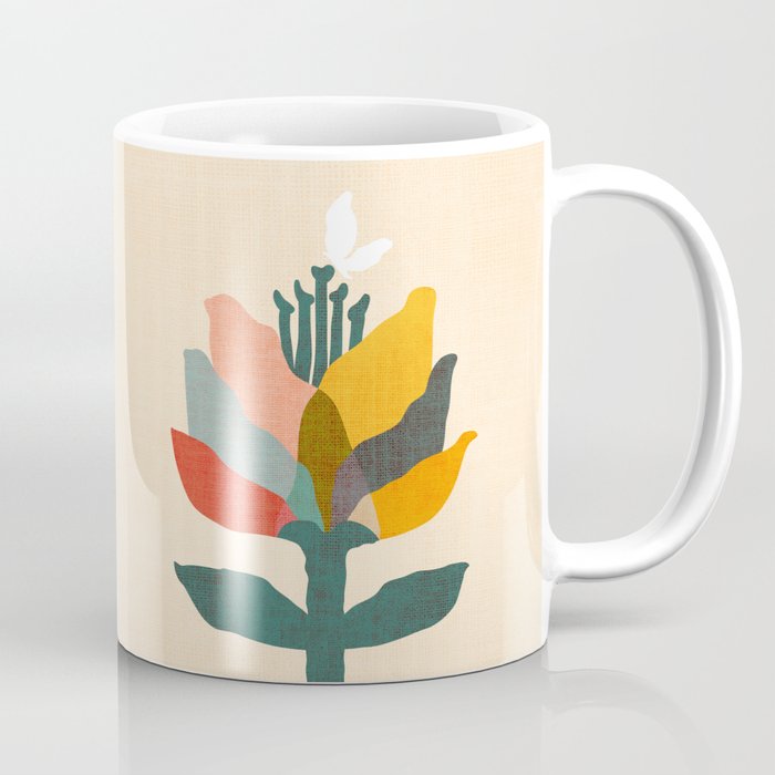 Flower and butterfly Coffee Mug Gallery Image 1